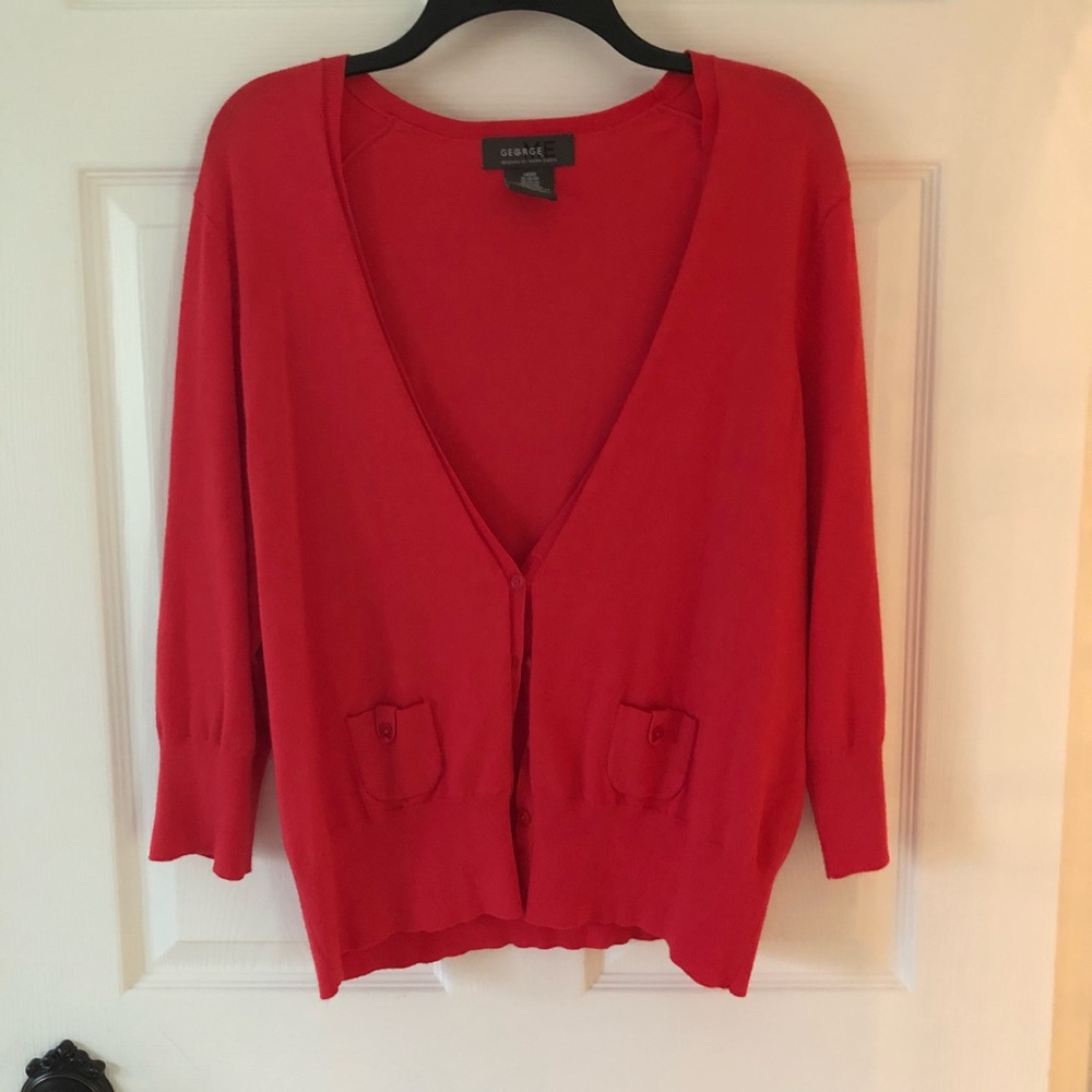 Neon Pink Cardigan Sweater